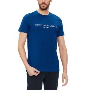 Tommy Hilfiger pánské tmavě modré triko Logo - XXL (C5J)