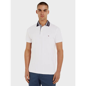 Tommy Hilfiger pánské bílé polo tričko - XL (YBR)