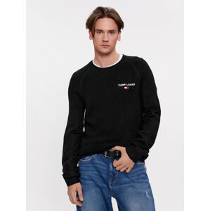 Tommy Jeans pánský černý svetr - XL (BDS)