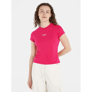 Tommy Jeans dámské růžové tričko - M (TSA)