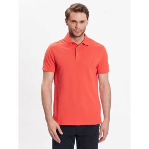 Tommy Hilfiger pánské oranžové polo tričko - L (SOH)