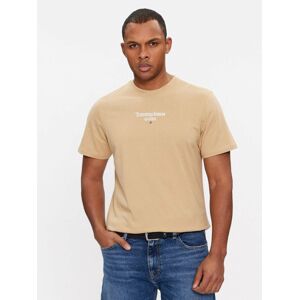Tommy Jeans pánské béžové tričko - L (AB0)
